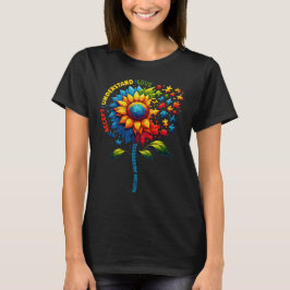 Autism Medvetandesolsymbol Män Kvinnor Barn Autism T Shirt