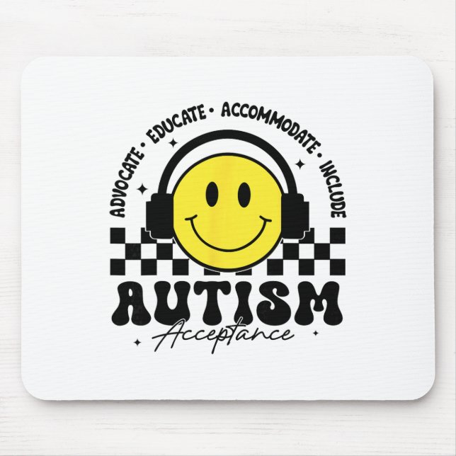 Autism Medvetenhet Accept Special Utbildning Lärar Musmatta (Framsidan)