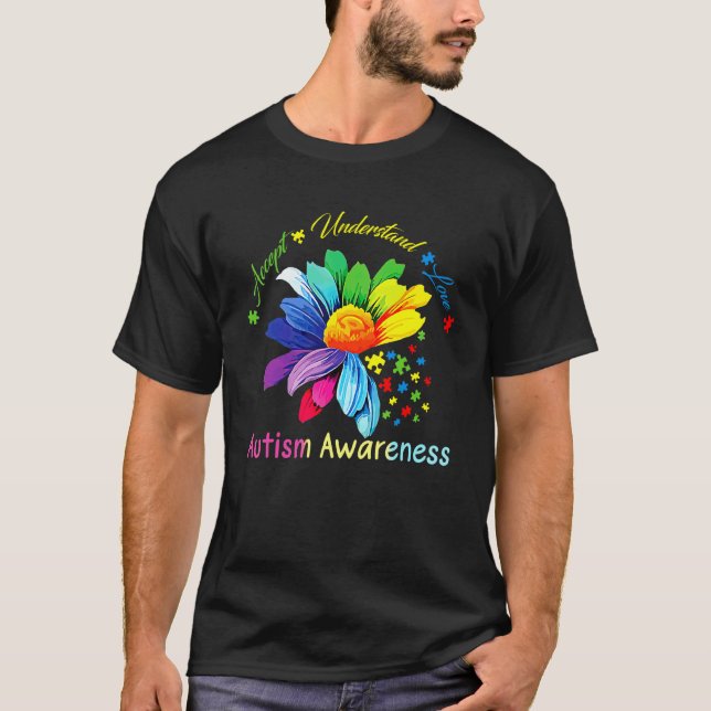 Autism Medvetenhet Acceptera Förstå Kärlek Asd Reg T Shirt (Framsida)