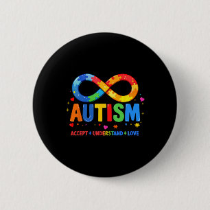 Autism Medvetenhet Acceptera Förstå Kärlek Asd Stö Knapp