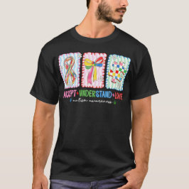 Autism Medvetenhet Acceptera Förstå Kärlek Band Pu T Shirt