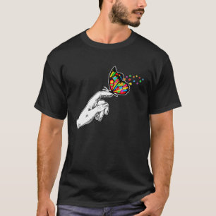 Autism Medvetenhet Autism Fjäril Stöd Autism T Shirt