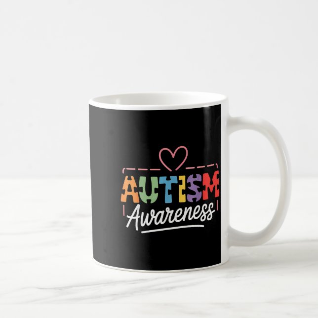 Autism medvetenhet autistisk  kaffemugg (Höger)