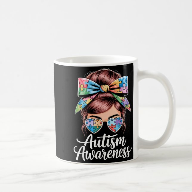 Autism medvetenhet autistisk  kaffemugg (Höger)