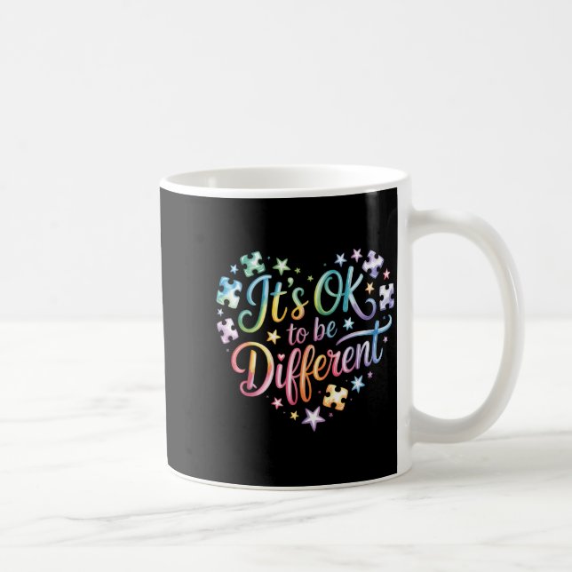 Autism medvetenhet autistisk  kaffemugg (Höger)