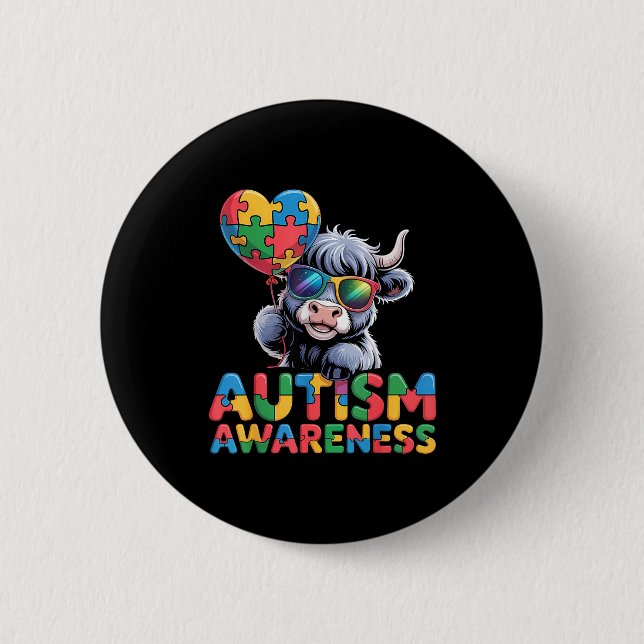 Autism medvetenhet autistisk  knapp (Framsida)