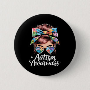 Autism medvetenhet autistisk knapp