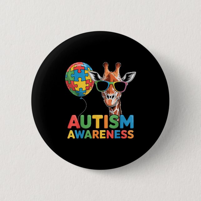 Autism medvetenhet autistisk  knapp (Framsida)