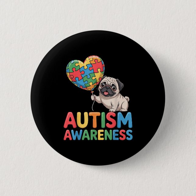 Autism medvetenhet autistisk  knapp (Framsida)