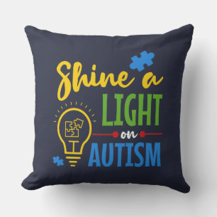 Autism Medvetenhet Autistisk Mamma Pussel Kudde