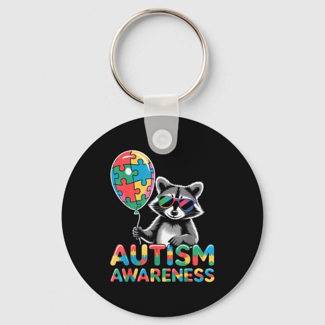 Autism medvetenhet autistisk  nyckelring (Framsida)