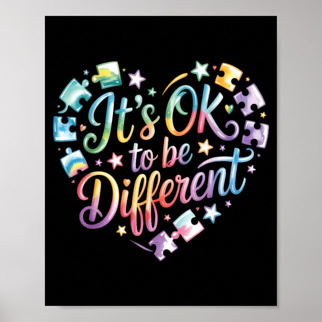 Autism medvetenhet autistisk  poster (Framsidan)
