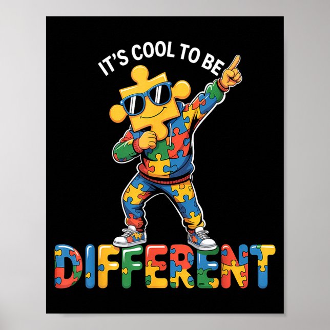 Autism medvetenhet autistisk  poster (Framsidan)