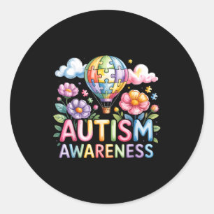 Autism medvetenhet autistisk runt klistermärke