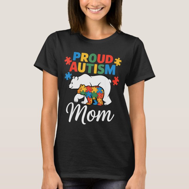 Autism medvetenhet autistisk  t shirt (Framsida)