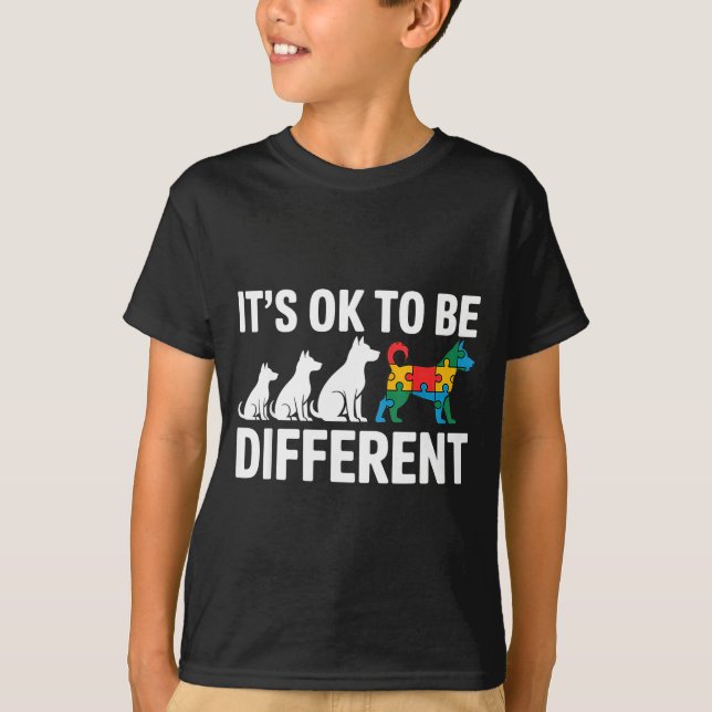 Autism medvetenhet autistisk  t shirt (Framsida)