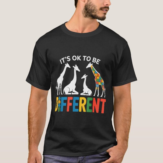 Autism medvetenhet autistisk  t shirt (Framsida)