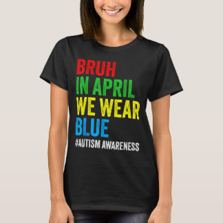 Autism medvetenhet barn pojkar bruh i april bär bl t shirt