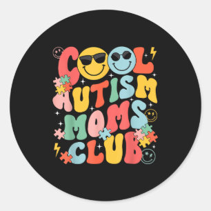 Autism Medvetenhet Cool Autism Mamma Klubb Mamma M Runt Klistermärke