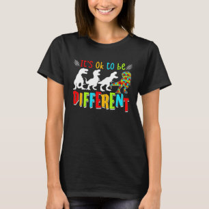 Autism Medvetenhet Dinosaurier Pojkar Autism Diffe T Shirt
