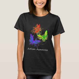 Autism Medvetenhet Fjärilar Utan Pusselbitar T Shirt