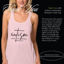 Autism Medvetenhet Flowy Racerback Tanktop