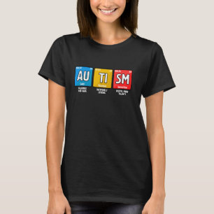 Autism Medvetenhet Kemi Periodiska Systemet Autism T Shirt
