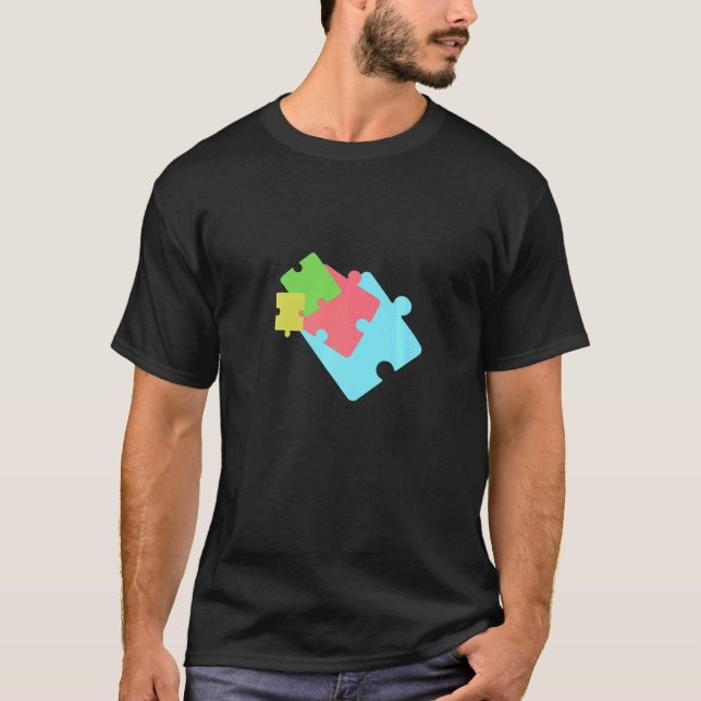 Autism Medvetenhet Klänning För Att Stödja Människ T Shirt (Framsida)