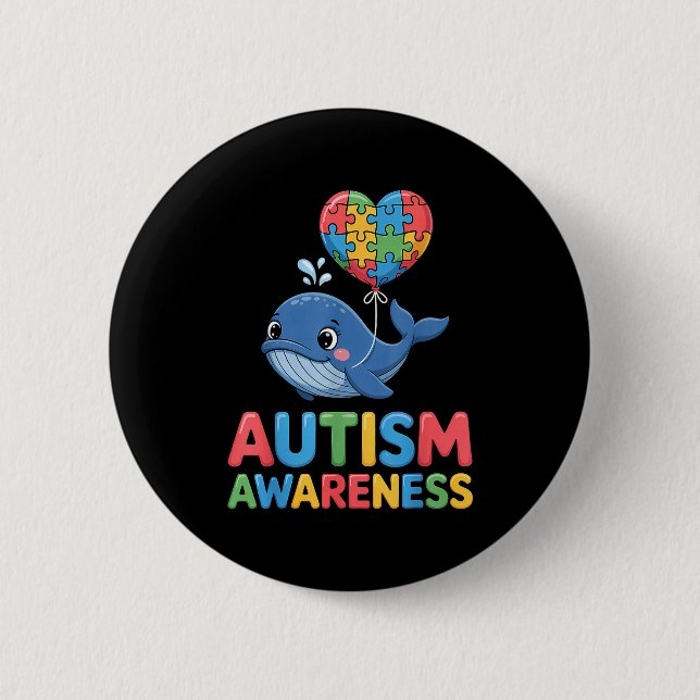 Autism medvetenhet  knapp (Framsida)