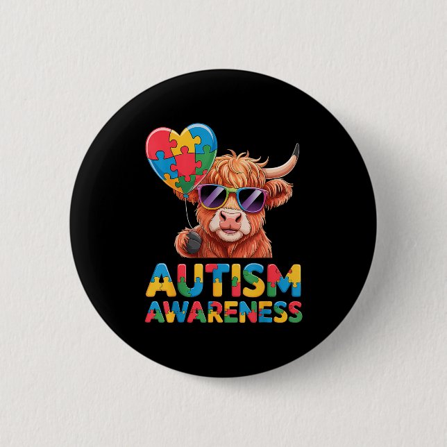 Autism medvetenhet  knapp (Framsida)