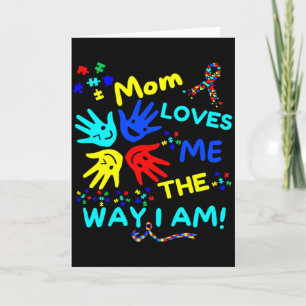 Autism Medvetenhet Mamma älskar mig som jag är Unm Kort