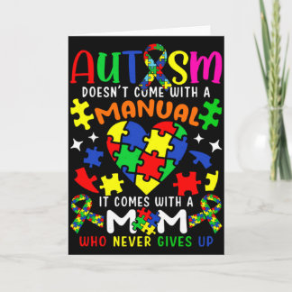 Autism Medvetenhet Mamma Autism Kommer Inte Med En Kort