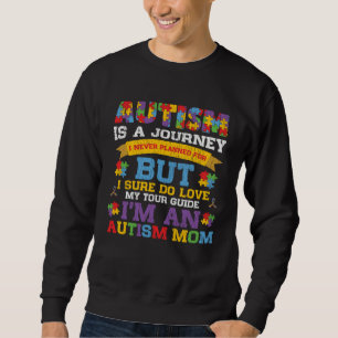 Autism Medvetenhet Mamma Stolt Autistisk Son Dotte Lång Ärmad Tröja