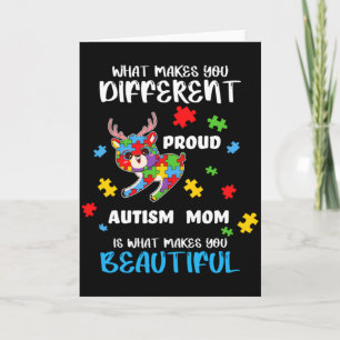 Autism Medvetenhet Mamma Stolt Mor Autistiska Pojk Kort