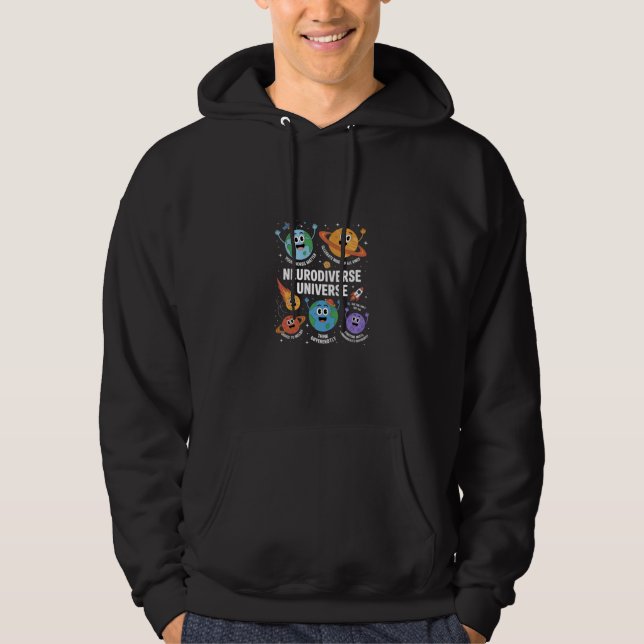 Autism Medvetenhet Neurodiversitet Lärare Hoodie (Framsida)