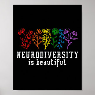 Autism Medvetenhet Neurodiversity är vacker ADHD Poster