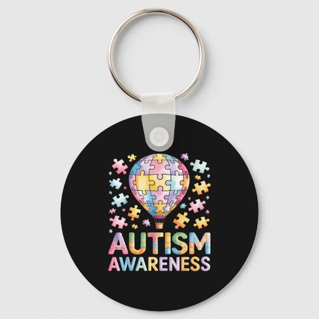 Autism medvetenhet  nyckelring (Framsida)