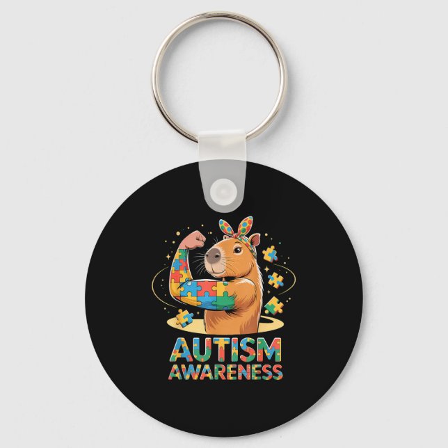 Autism medvetenhet  nyckelring (Framsida)