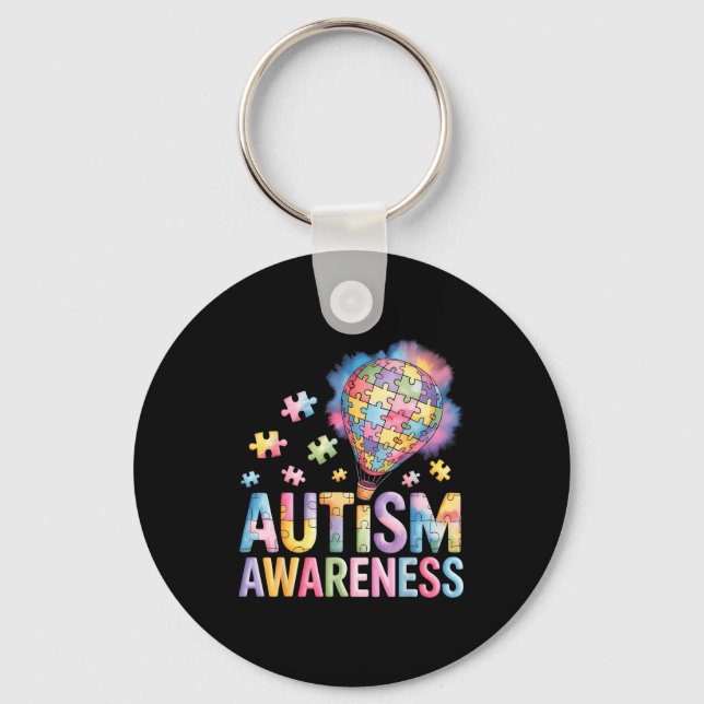 Autism medvetenhet  nyckelring (Framsida)