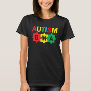 Autism Medvetenhet Pussel Band Stolt Autism Mamma T Shirt