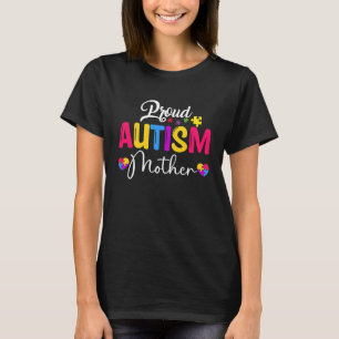 Autism Medvetenhet Pussel Band Stolt Autism Mor T Shirt