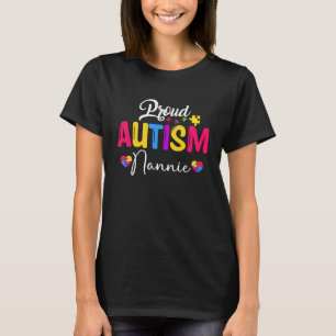 Autism Medvetenhet Pussel Band Stolt Autism Nanni T Shirt