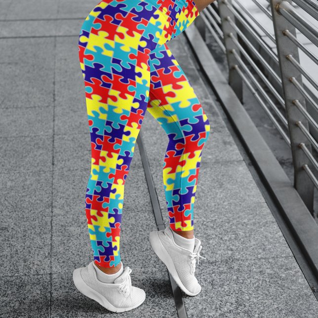 Autism Medvetenhet Pussel Leggings (Skapare uppladdad)