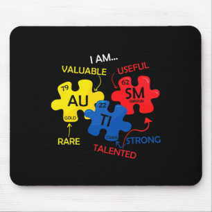 Autism Medvetenhet Pussel Periodiska Systemet Elem Musmatta