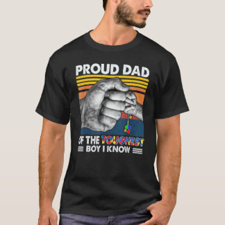 Autism Medvetenhet Pussel Stolt Pappa Till Den Tuf T Shirt