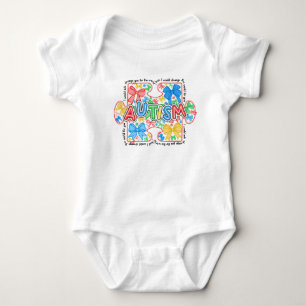 Autism Medvetenhet Pusselbit med Coquette-slingor T Shirt