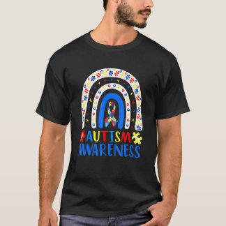 Autism Medvetenhet Rainbow Pussel Autism Medvetenh T Shirt
