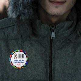 Autism Medvetenhet roligt Knapp