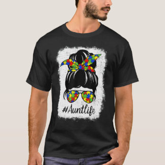 Autism Medvetenhet Rufsigt Uppsatt Hår Autie Faste T Shirt