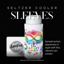 Autism Medvetenhet Seltzer Kan Kylare